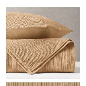 Restoration Hardware Channel Stitch Cotton Voile Coverlet